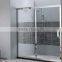 shandong yujing best selling tempered glass door shower door with holes