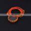 Fashion Round New Design Red Diamond Floating Metal Locket With Red Leather Rope Chains