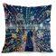 Luxury Peacock Feather Cushion Covers 45X45cm High Level Pillows Covers Unique Throw Pillows Cases Sofa Bedroom Gift