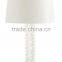 high quality slim decorative white marble table lamp with cylinder shade