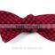 2016 hot selling cheap and fashion plaid mens silk bow tie for boys