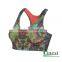 Sublimation woman sports polyester+spandex yoga bra