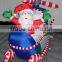 Inflatable santa claus in helicopter