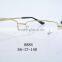 2016 New stylish woman metal eyeglasses frames half rimless 8888