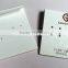 white earring jewelry card with custom logo