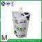China Hot selling product in  milk packaging plastic bag/liquid stand up pouch with spout for juice milk