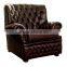 English Style Leather Sofa