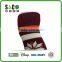 white snow pattern red and white stripe garnet knee-high sports socks