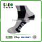 well pattern black coarse drill white nylon sports socks