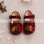 2016 wholesale Leopard grain baby leather dress shoes for girls