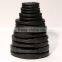 tri- grip black rubber weight plate