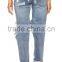 Destroyed jeans with shredded holes throughout. (LOTW003)