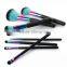 2017 Hot !!! 7pcs Gradient rainbow color Pro Makeup Brushes OEM Cosmetic makeup brush set