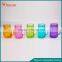 450ML Colorful Beverage Glass Mason Jars With Handle