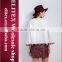 Wholesale fashion white horn sleeve woman dress new arrivals 2016