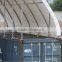 Half Round Single Steel Frame Strong Waterproof Container Shelter