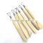 6pcs Hand Clay Pottery tools set with steel ribbon blades /sculpting tools