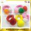 rabbit fur pom poms, elastic hair band with pom pom
