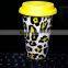 12oz custom printing ceramic mug with lid decal printing mug