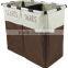 2017 cheap promotion foldable factory canvas laundry basket
