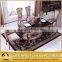 New Design Stainless Steel Restaurant Marble Top Dining Tables