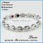 In Stock Stainless Steel Energy Jewelry Double Row Energy Element Silver Gold Plating Bio Magnetic Bracelet