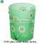 Blue flower candle holders with diamonds for wedding decorations