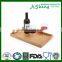 Novelty custom bamboo serving tray with handle, bamboo food serving tray, bamboo breakfast serving tray