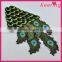 Fashion Peacock Feather Embroidery Patch for Decoration WEF-019