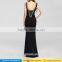 2016 new fashion custom design summer ladies long dresses , hot sale V neck sexy dress for women