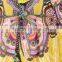 Ruffled Neck Short African Kitenge Dress Designs Women Kaftans Style Kurti hsk2200