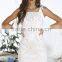 white lace dress fashion new design women holiday dress for summer