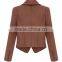 Fashion garment factory new designs fashion short jackets women sexy tweed jacket