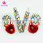 Cute Rugby Pattern Newborn Crib Shoes Baby Shoes Matching Pacifier Clip
