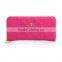 2017 Luxury Fashion Women Wallet Long Purse Bueatiful Flower Embossing Zipper Woman Leather Purse