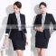 Juqian Fashion Design Stripe Black Blue Elegant Lady office uniforms for ladies