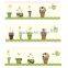 3cm*10mm Japan awashi tape flower pot patters adhesive paper tape customizable size and patterns