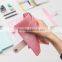 Metallic color A6 loose-leaf planner customizable notebook fashion daily notebook PU cover with metal clip/clasp /pen holder