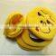 Popular 10cm Plush Emoji Coin Purse With Zipper