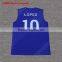 Blue color custom men sublimation printed tank top