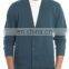 100% cashmere men's open chest sweater