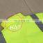 work yellow safety jacket with reflective stripes
