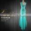 2016 Wholesale Aqua Green Slim-line Backless Long Evening Dress