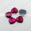 DZ-1035 heart shape flat back glass stones for jewelry making