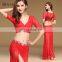 T-5154 Sexy High Quality Lace Egyption Stage Belly Dance Costume Set