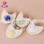 X-8057 Wholesale Women Colorful Beaded Half Soft Sole Ballet Shoes