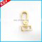 Professional Production Quality Assurance Lobster Clasp Zinc Alloy Fancy Gold Swivel Snap Hook For Bags Or Cases