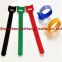 Punching shape back to back hook loop cable tie tape fastener binding strap