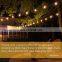 Whosale S14 string lights 48ft 15sockets for Christmas wedding party outdoor indoor decoration fairy light waterproof