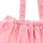 Light Pink Girls Clothing Set 3 Ruffles Suspenders Top Bowknot shorts Set Baby Girls 2 Piece Outfits